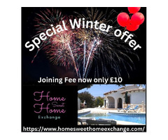 Home Exchange Winter Offer With Membership Fee $10 | free-classifieds-canada.com - 1