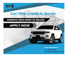Car Title Loans in Barrie - Loan on Vehicle Titles | free-classifieds-canada.com - 1