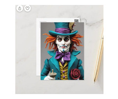 Johnny Depp Portrait of a man, The hatter, art Postcard | free-classifieds-canada.com - 1