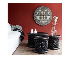 Class hand carved Bamileke stool/coffee table from Cameroon . | free-classifieds-canada.com - 3