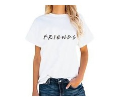 Friends TV Show T-Shirts Womens Summer Casual Short Sleeve Tops Graphic Tees | free-classifieds-canada.com - 2