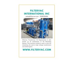 Transformer oil Regeneration Machine Plant Process – Filtervac Canada | free-classifieds-canada.com - 1